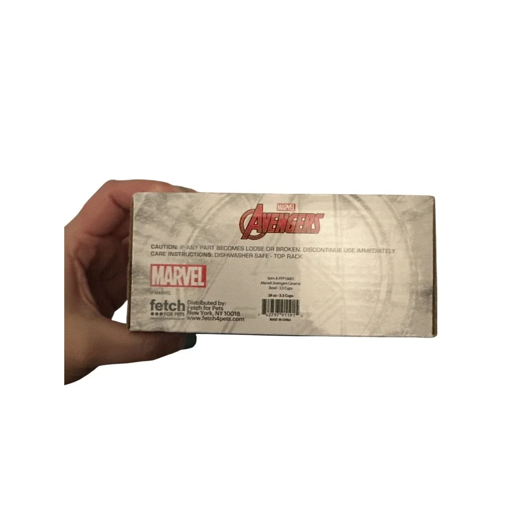 Marvel Avengers Pet Bowl 3.5 Cups 28 oz‎ Dog Cat Food Water Dish New